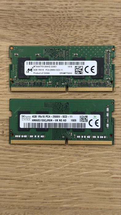 Оперативна памʼять ddr4 по 4gb
