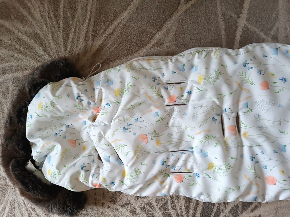 Zimowy śpiworek do wózka Makaszka