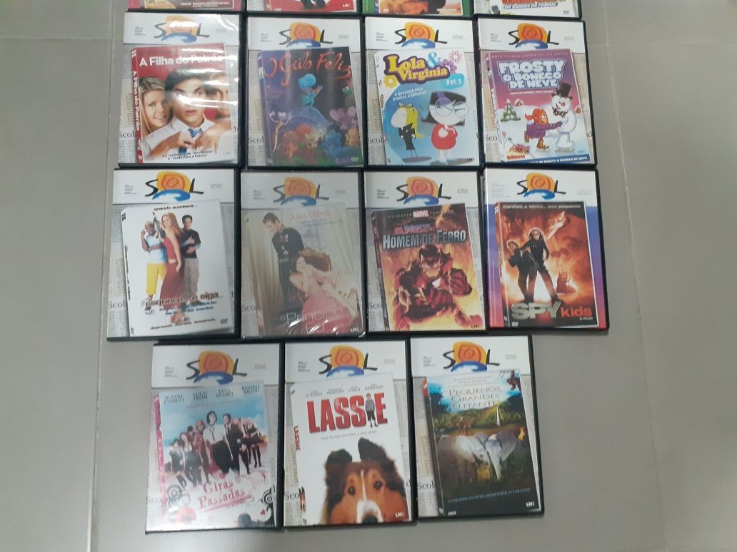 Dvds infantis 23 unidades : lassie, pokemon, Popeye