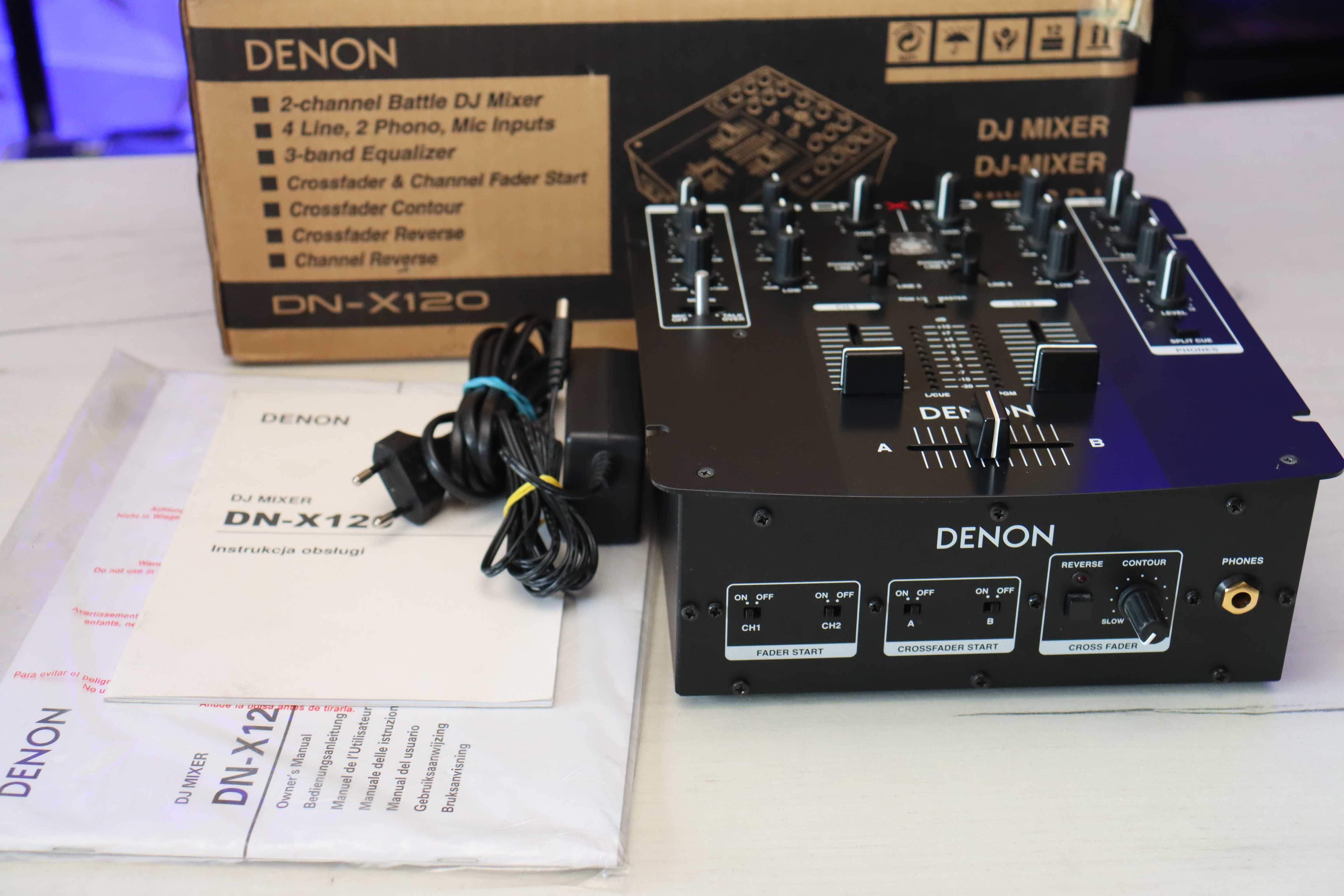 Denon DN-X120 DJ mikser do zestawu DN-S1200 Gwarancja