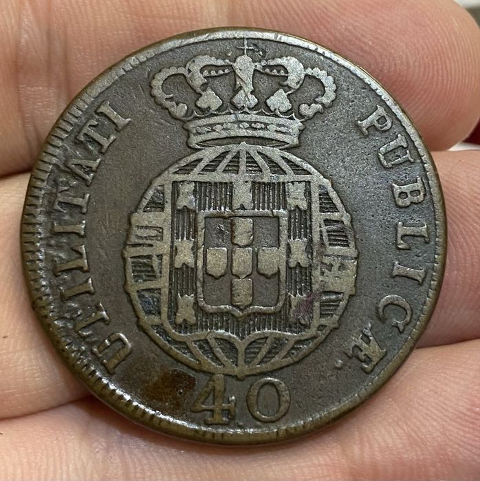 Moeda 40 Reis D JOAO VI - 1820