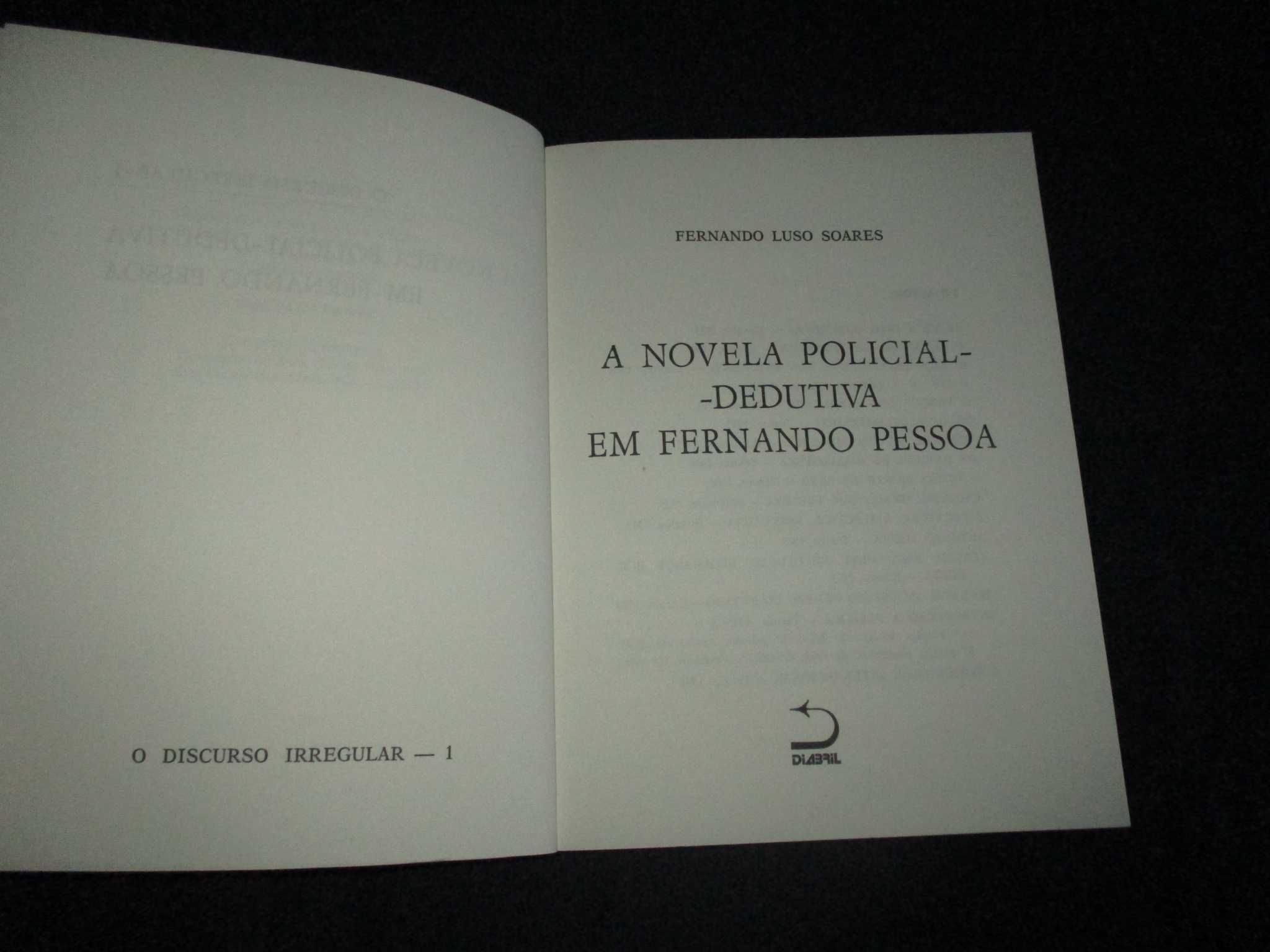 Livro Discurso irregular novela policial-dedutiva em Fernando Pessoa