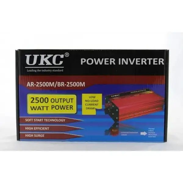 Автомобильный UKC AC/DC AR 2500W 12-220 V преобразователь напряжения