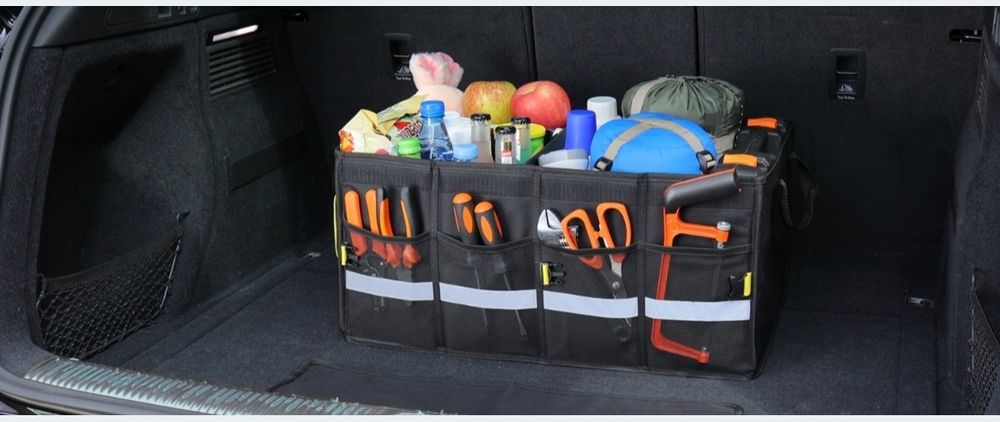 Składany organizer samochodowy do bagażnika