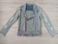 Jeansowa kurtka biker Vila S