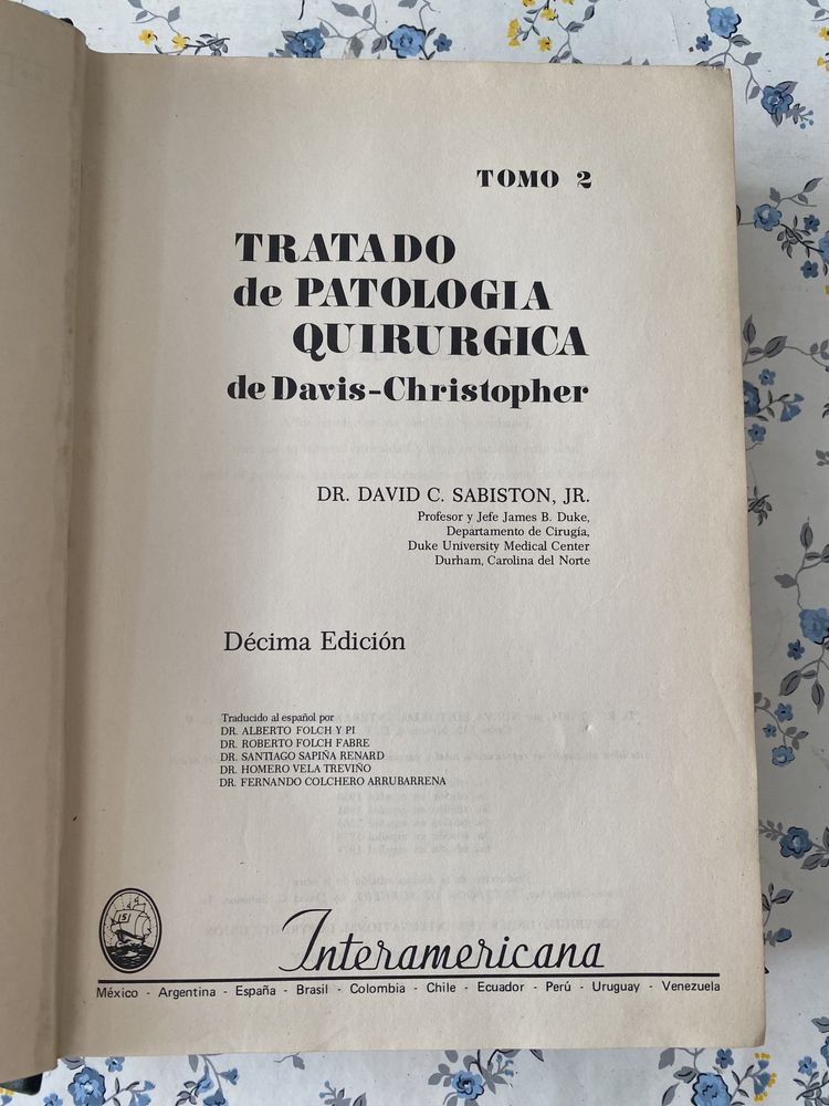 Tratado de Patologia Quirúrgica - SABISTON 10th