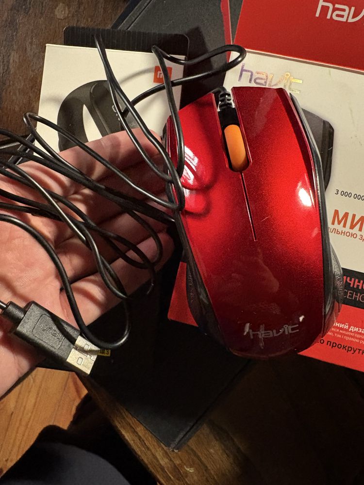Мишка Havit HV-MS689 Red USB