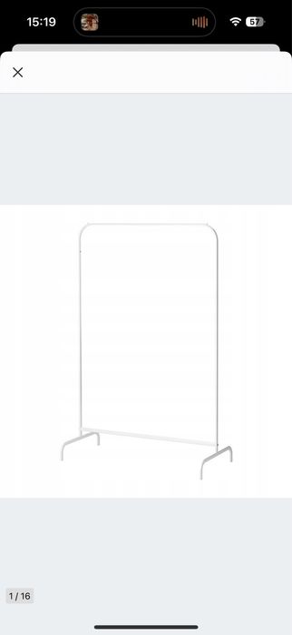 Wieszak, stelaż na ubrania Ikea 3 szt.