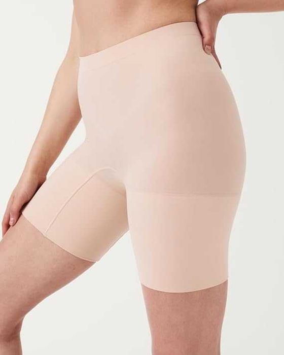Spodenki Korygujące SPANX L Power Short Bezszwowe Soft Nude
