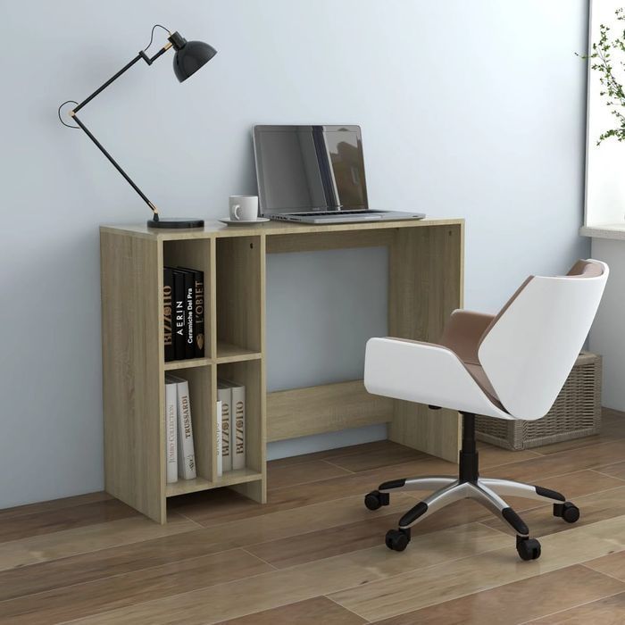 Vidaxl Biurko Pod Laptopa, Dąb Sonoma, 102,5 X 35 X 75 Cm