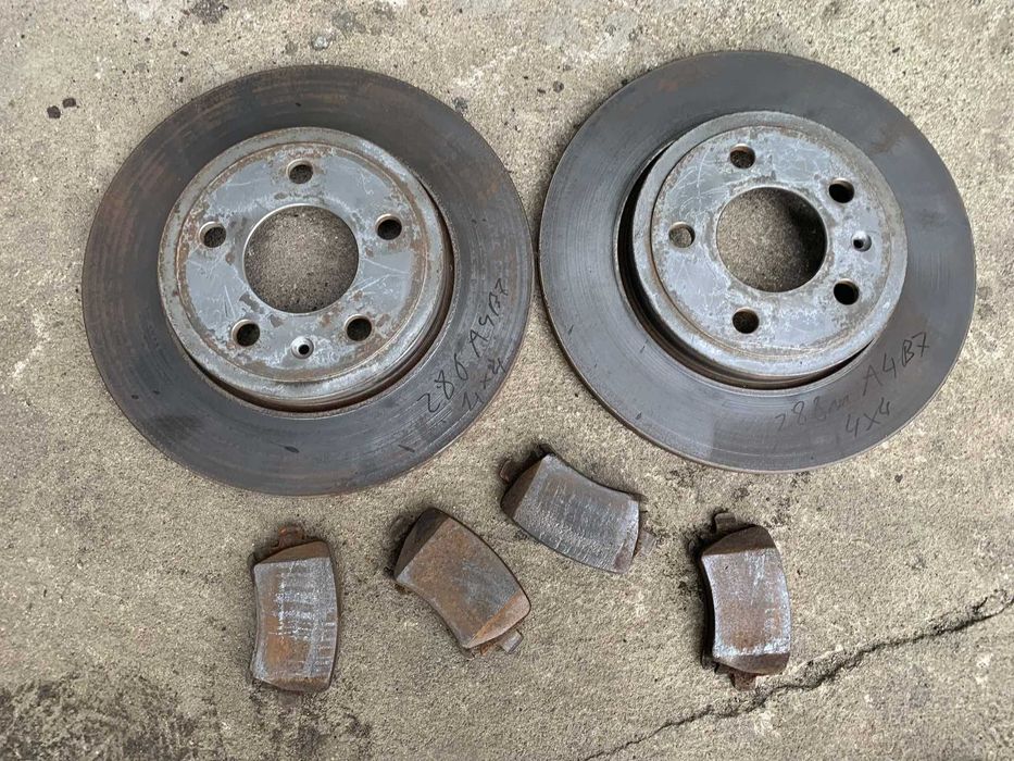 tarcze klocki jarzma tył swap 288mm audi a4 b6 b7