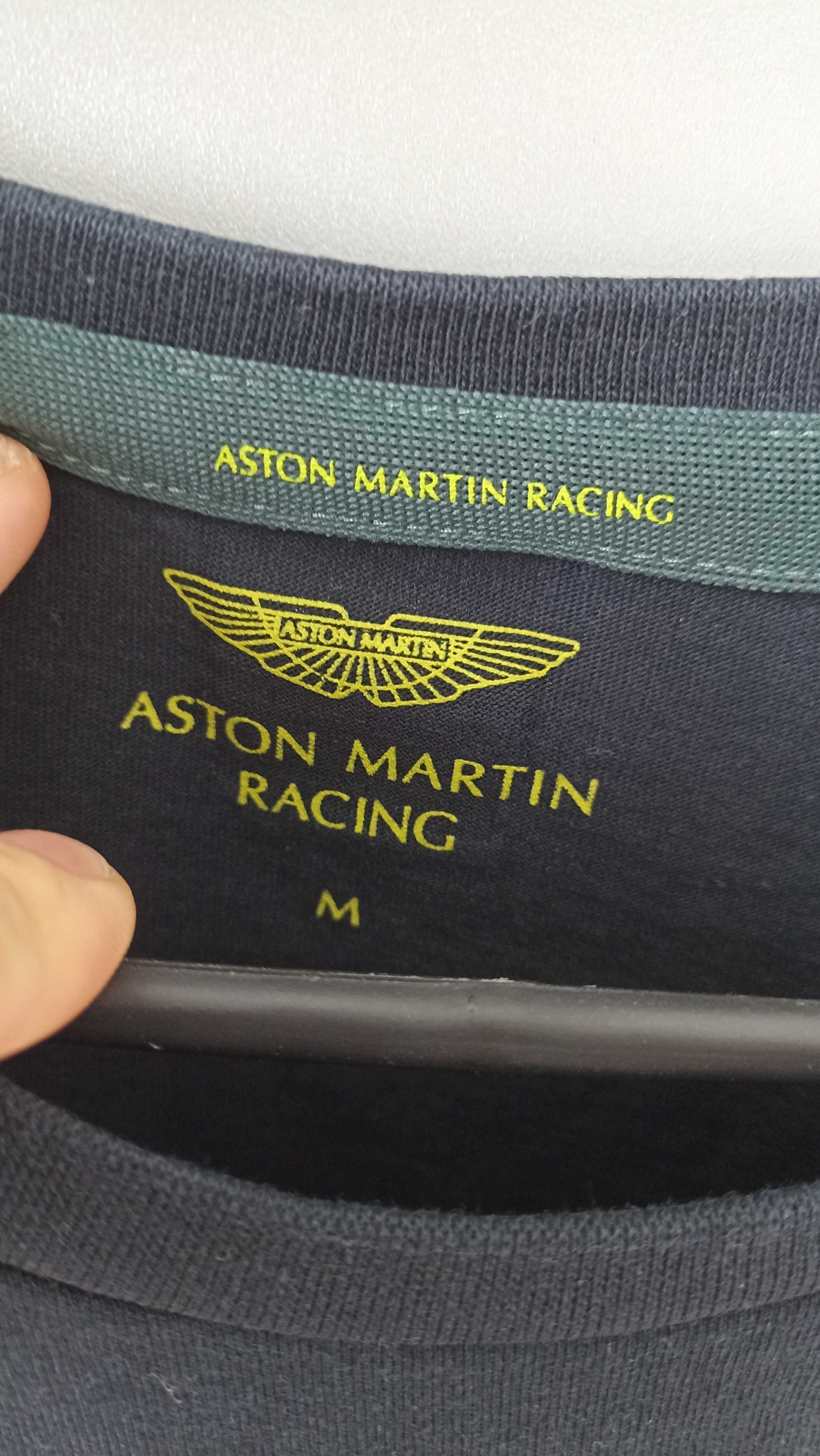 Koszulka męska granatowa sportowa Aston Martin Racing