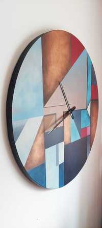 Duży zegar ścienny 100 cm średnicy- nowoczesny zegar dekoracja