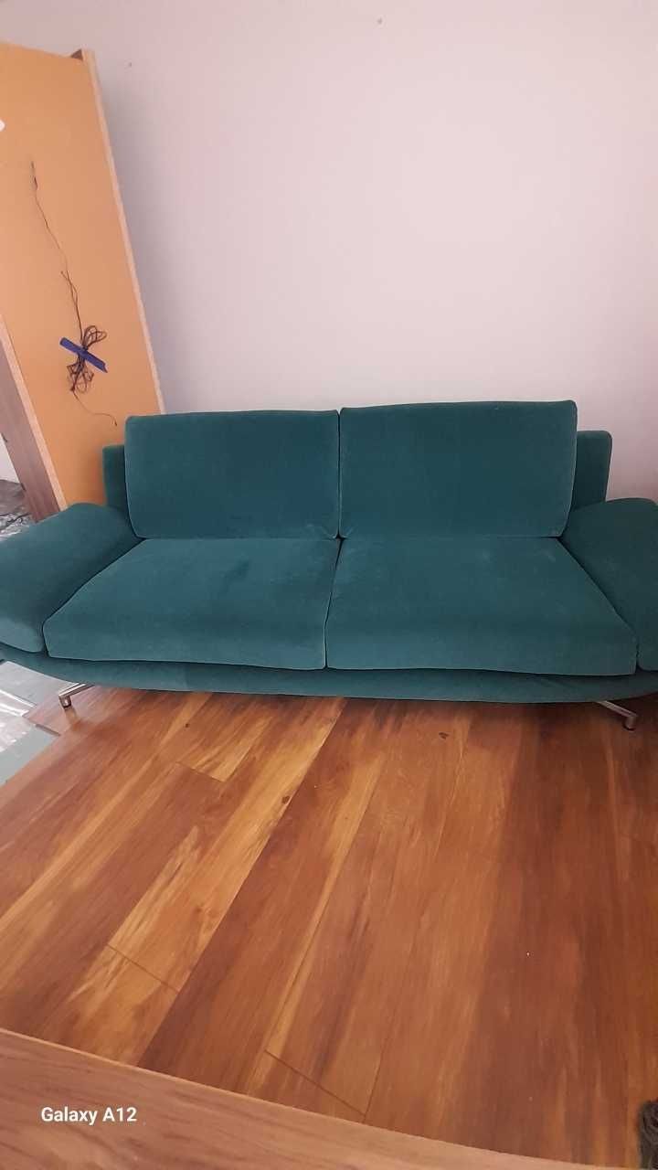 Sofa, kanapa, zielona, stylowa