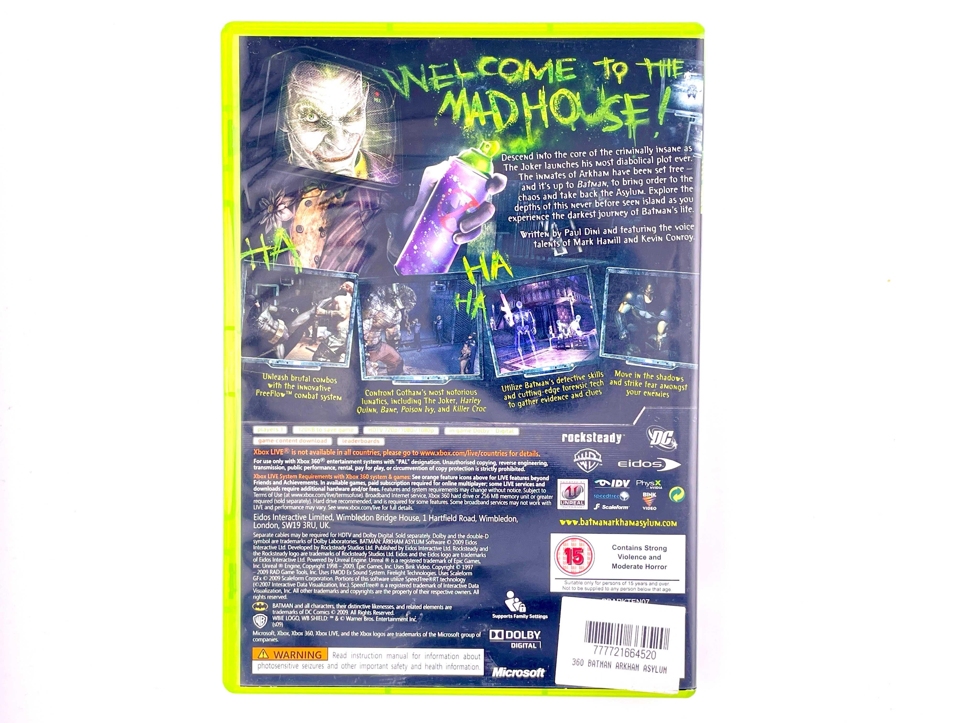 Batman Arkham Asylum  Xbox 360 VIMAGCO.PL Bydgoszcz Śniadeckich 11