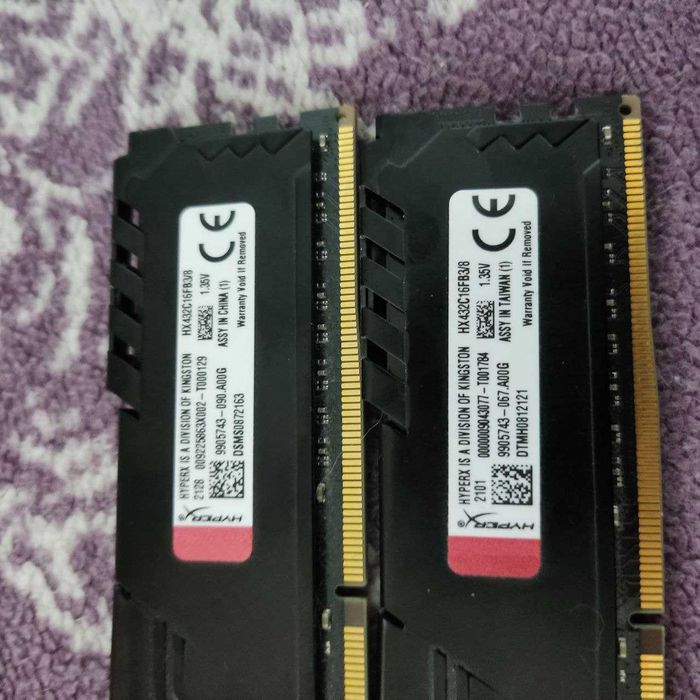 Комплект оперативной памяти Kingston HyperX Fury Black DDR4 (2×8 ГБ)