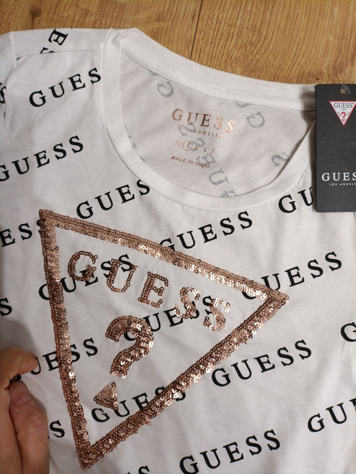Nowa koszulka t-shirt damski Guess S