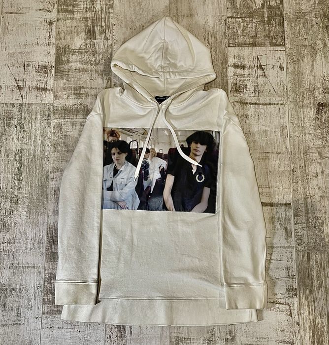 Raf Simons x Fred Perry Rare Archive White Hoodie