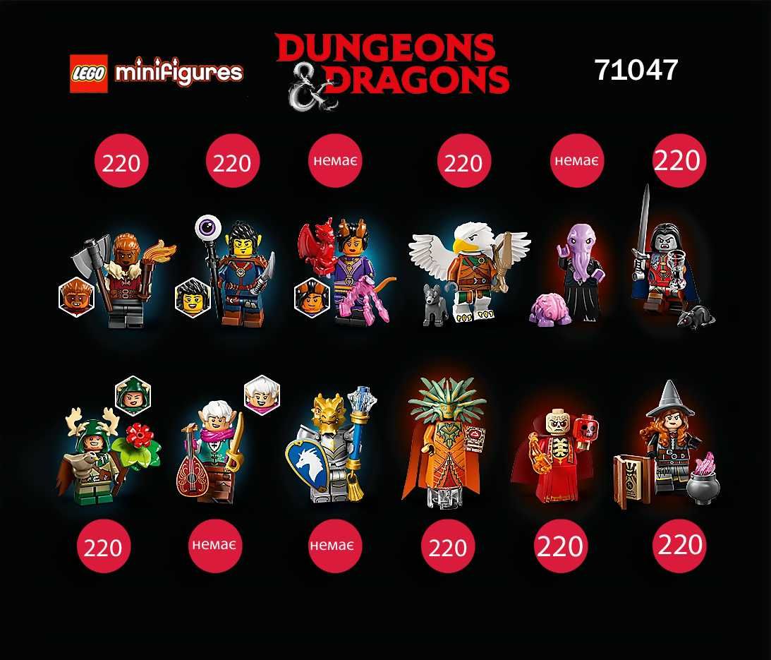Конструктор LEGO Minifigures 71049, 71048, 71047, 71046