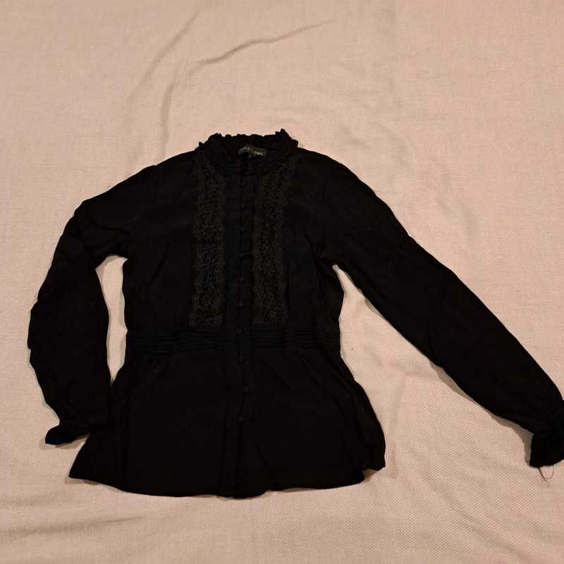 Czarna koronkowa koszula/bluzka Mohito 36