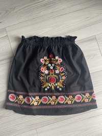 Boohoo spodnica ornamenty36 S czarna