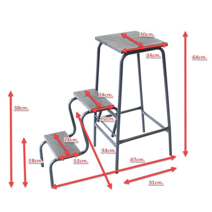 Taboret - Drabina 2 w 1