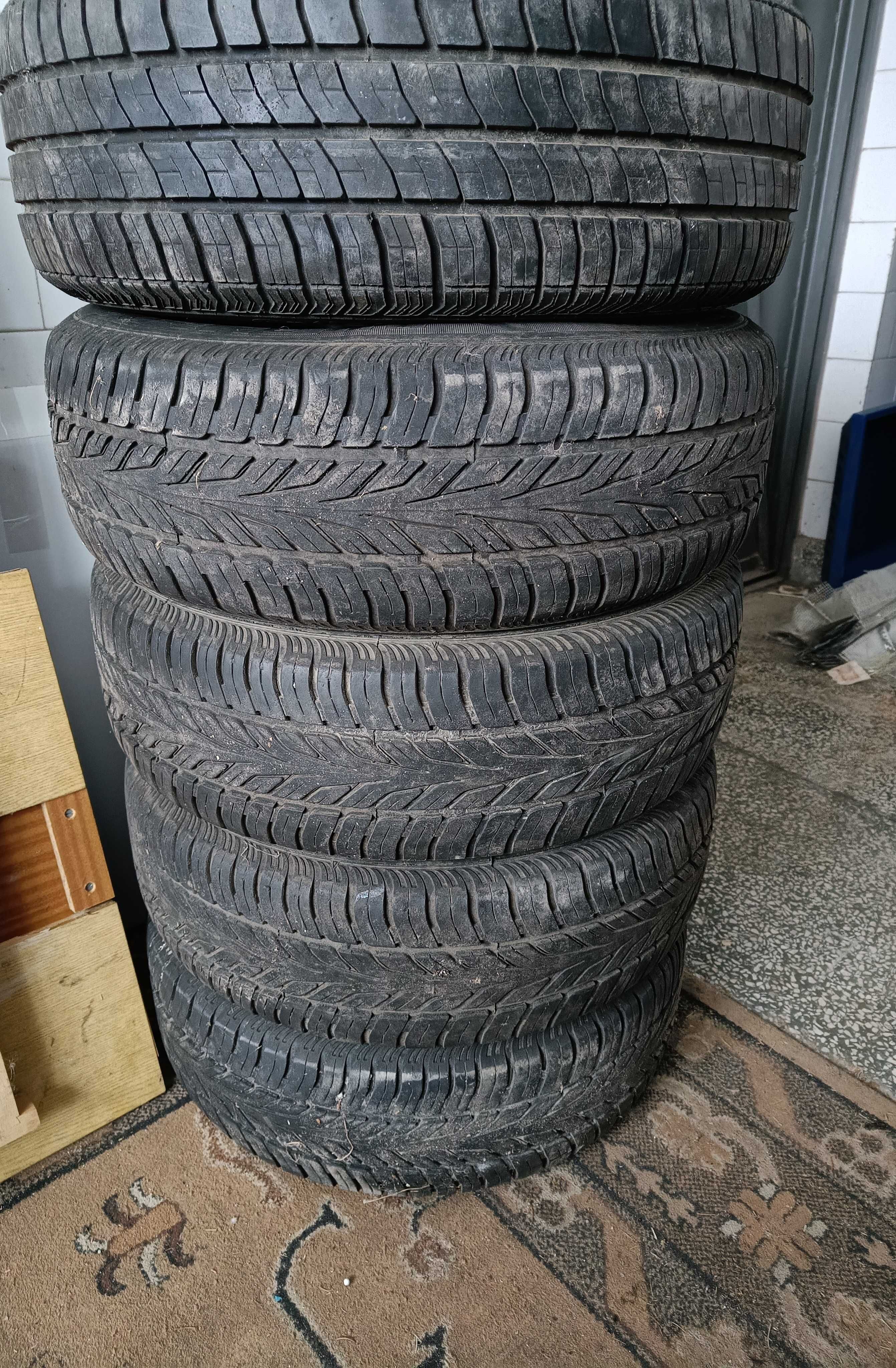 FELGA / Felgi czarne FORD stalowe 6Jx15x49.5 - 5 szt. z oponami