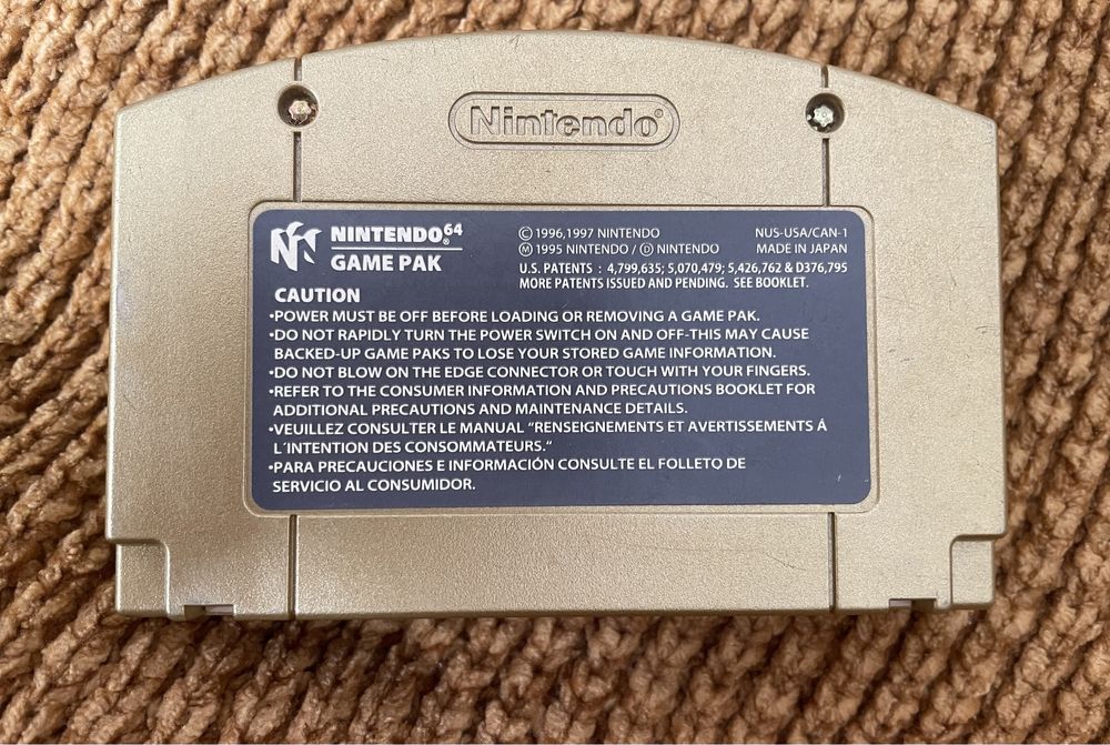 Zelda Ocarina of Time - zlota, limitowana kolekcja Nintendo 64 USA