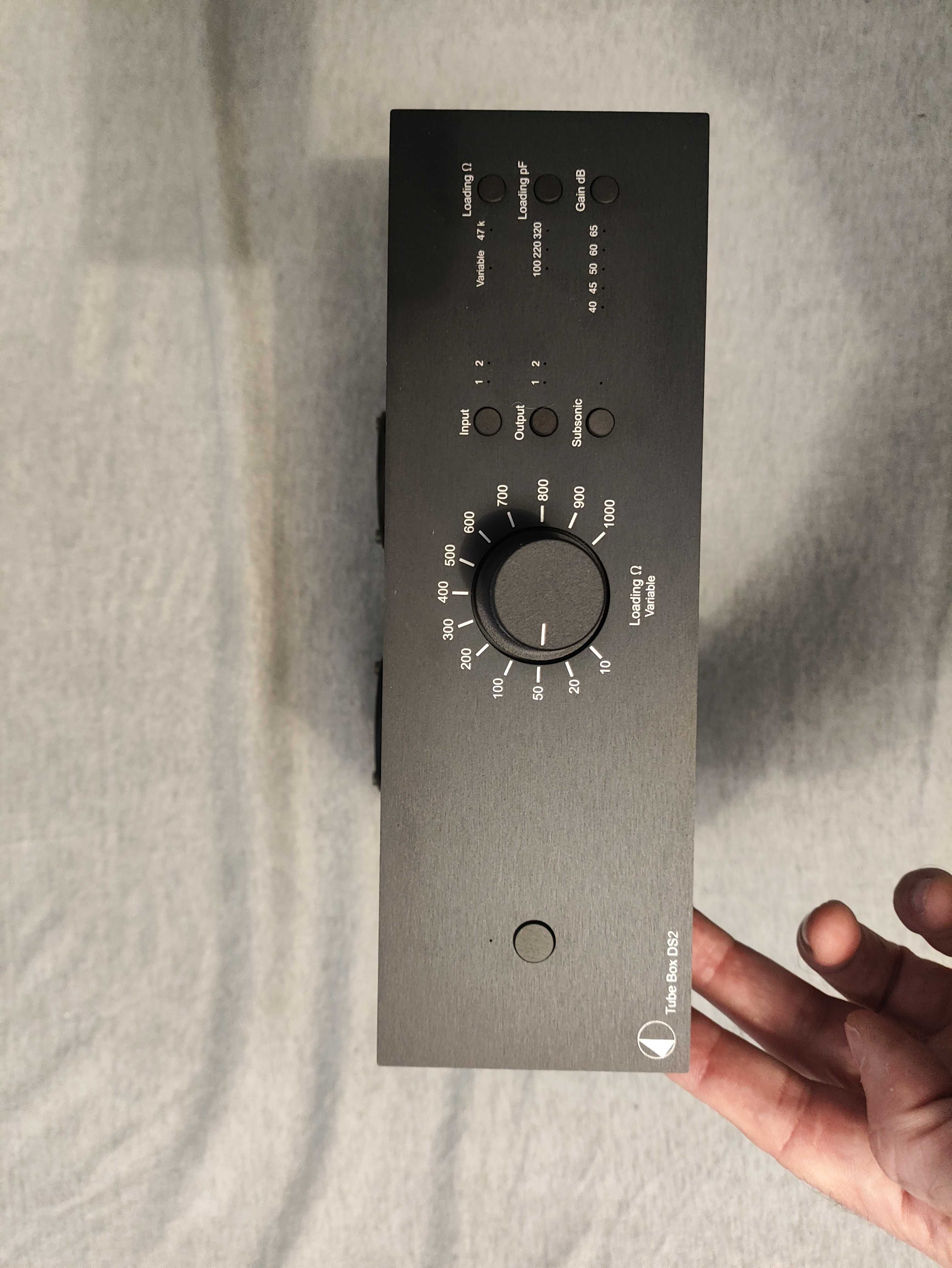 Przedwzmacniacz gramofony lampowy Pro-Ject Tube Box DS2 czarny