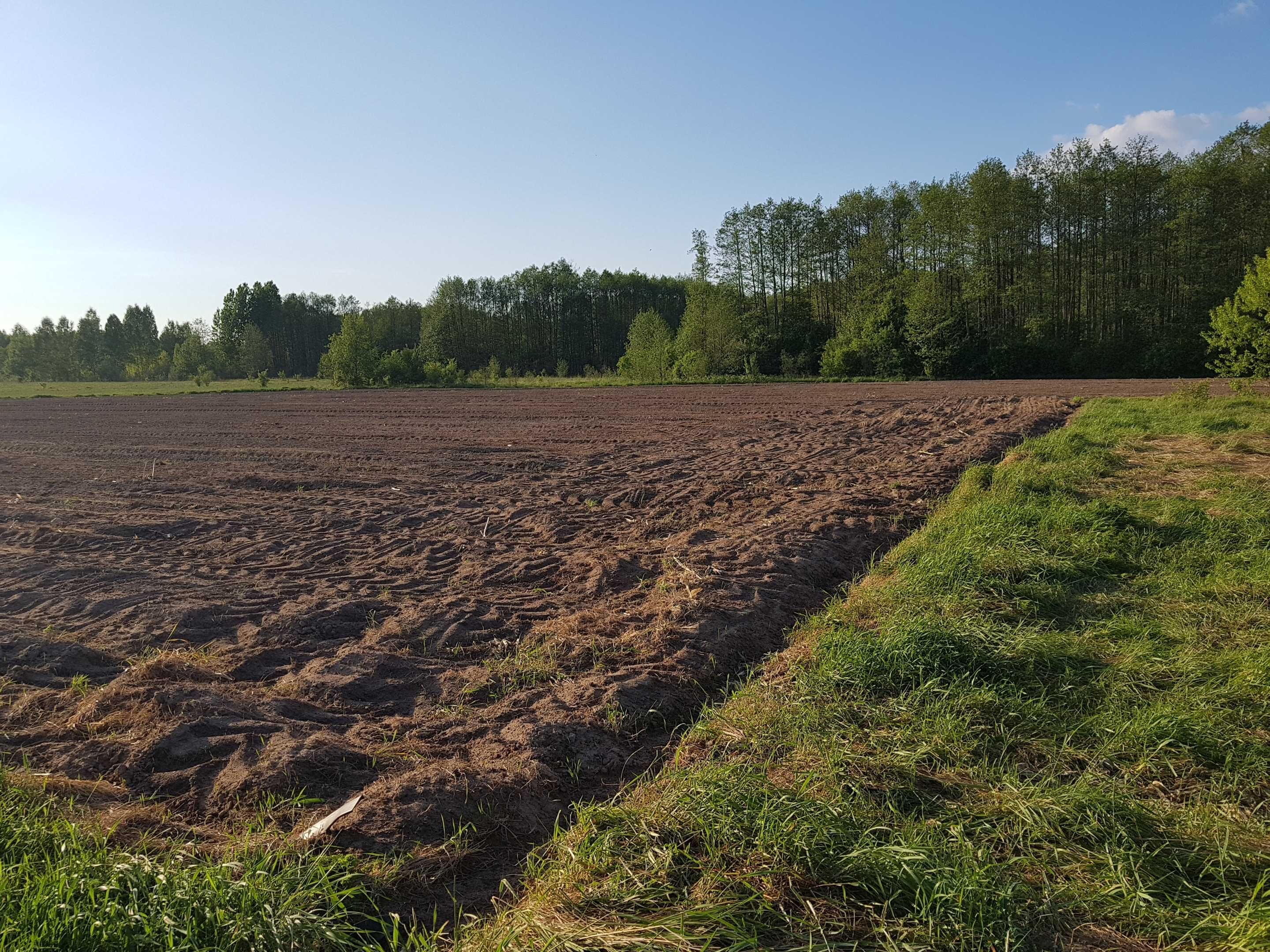 Działka budowlana 900 m2, wieś Rajki, na skraju wsi.