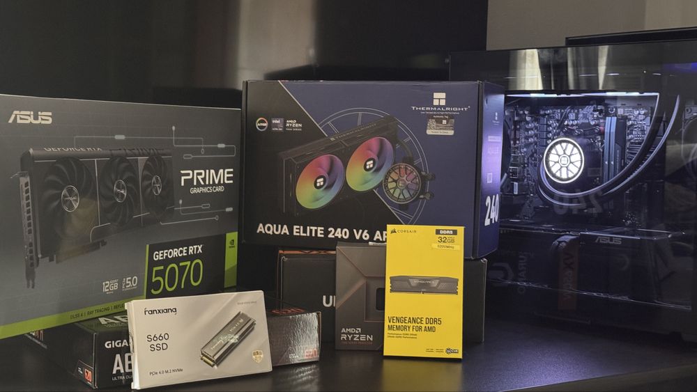 Novo!! Computador gaming RTX 5070 32Gb Ram ddr5