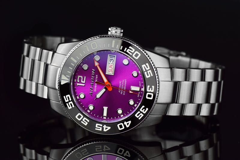 Часы ARAGON Divemaster 4 A198PUR 42 mm Ceramic Sapphire Automatic