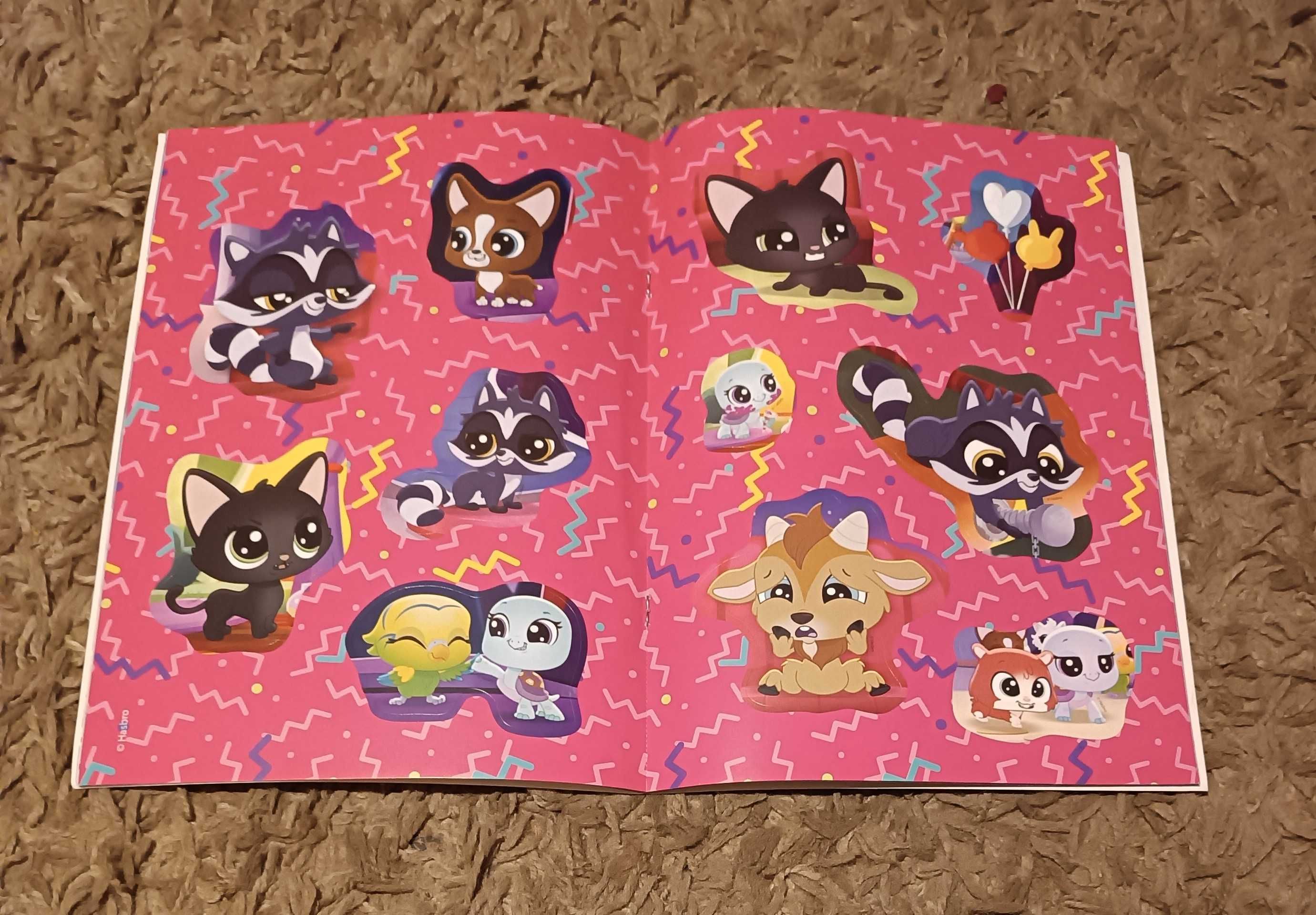 LITTLEST Pet Shop czytaj koloruj naklejaj NIE używana