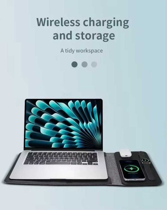 Чохол для ноутбука з бездротовою зарядкою 5 в 1 діагональ 12, 13 і 14