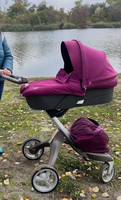 Stokke коляска 3 в 1 зі всіма чохлами та аксесуарами