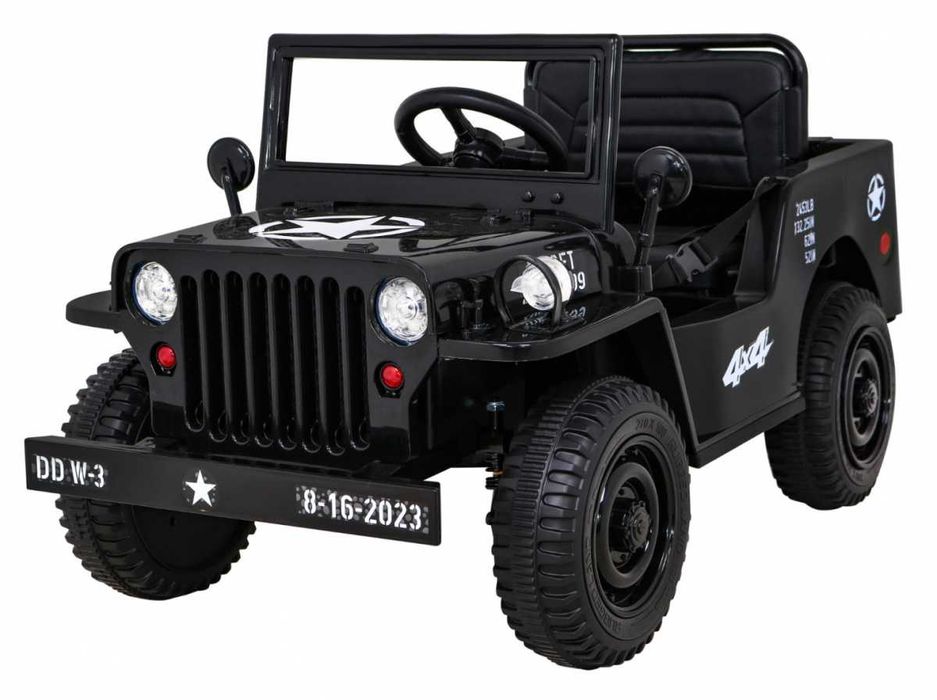 Auto autko Pojazd Retro Wojskowy 4x4 na akumulator dla dzieci