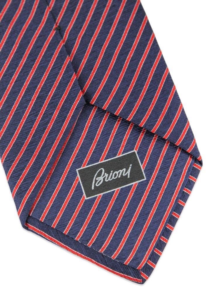 BRIONI Шовкова краватка у смужку. Оригінал. Італія