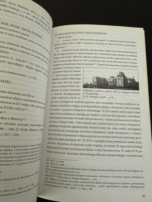 Zamki i dwory obronne województwa sandomierskiego w średniowieczu