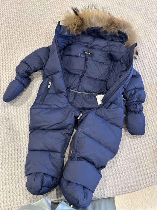 Зимовий комбінезон  на пуху дуже теплий підійде 1,5-2 рочки