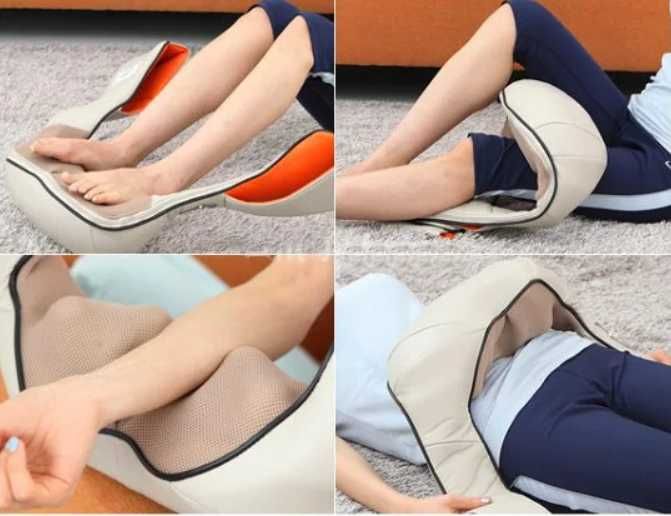Роликовий масажер для шиї та спини з підігрівом Massager Kneading