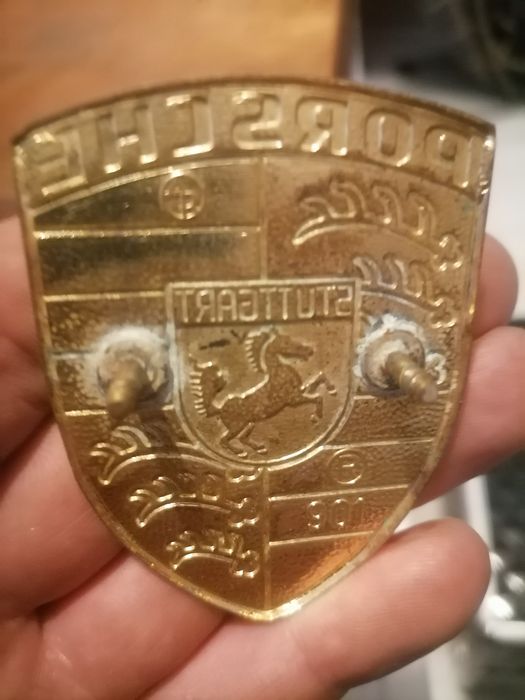 Porsche 901 Oryginalny emblemat, znaczek, logo na maskę  z lat 60. i 7