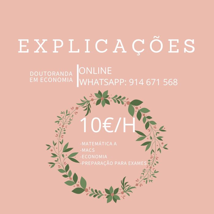 Explicações online - Secundário