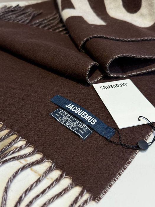 Шарф Jacquemus вовняний | коричневий, чорний