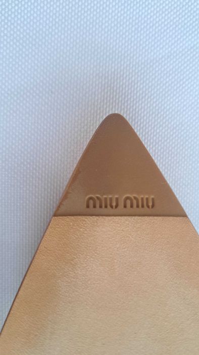 Buty baleriny MIU MIU * skórzane * NOWE