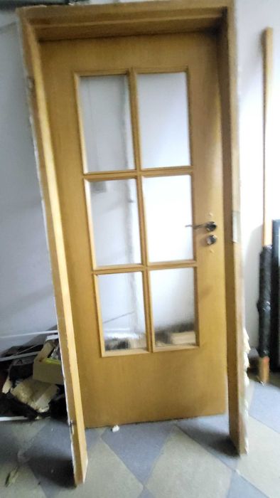 Drewniane drzwi wewnętrzne z ościeżnicą Warszawa Bemowo