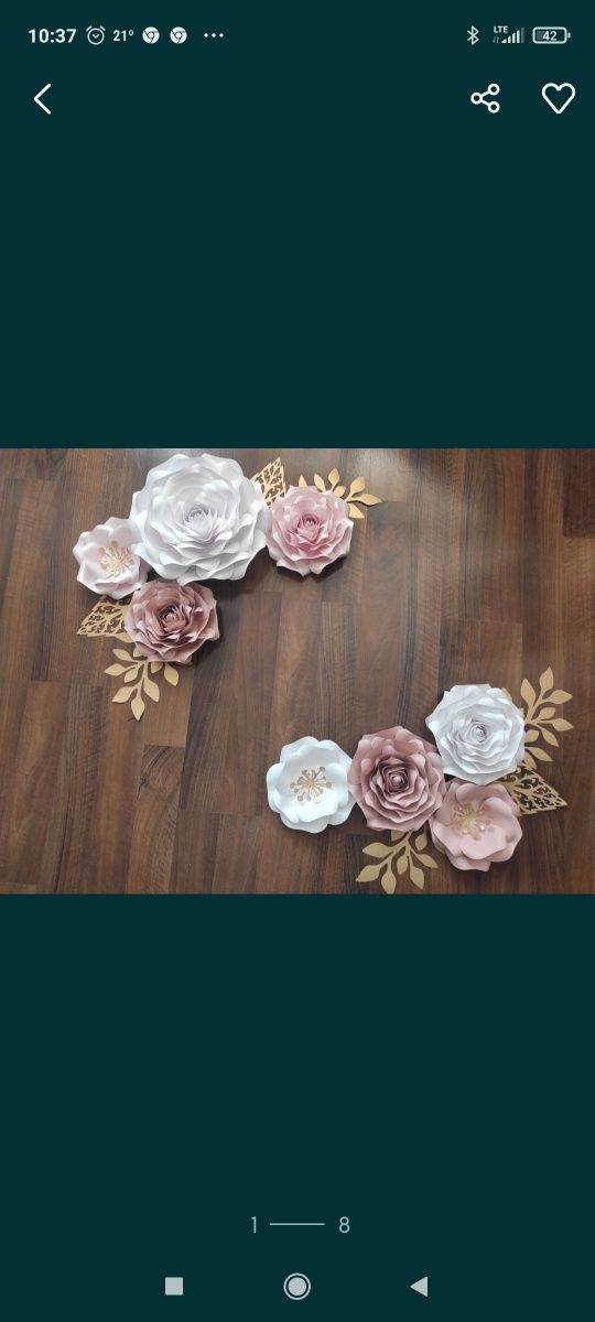 Kwiaty z papieru 3D