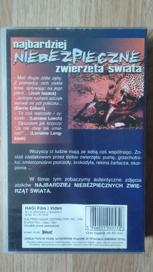 Najbardziej niebezpieczne zwierzęta świata VHS