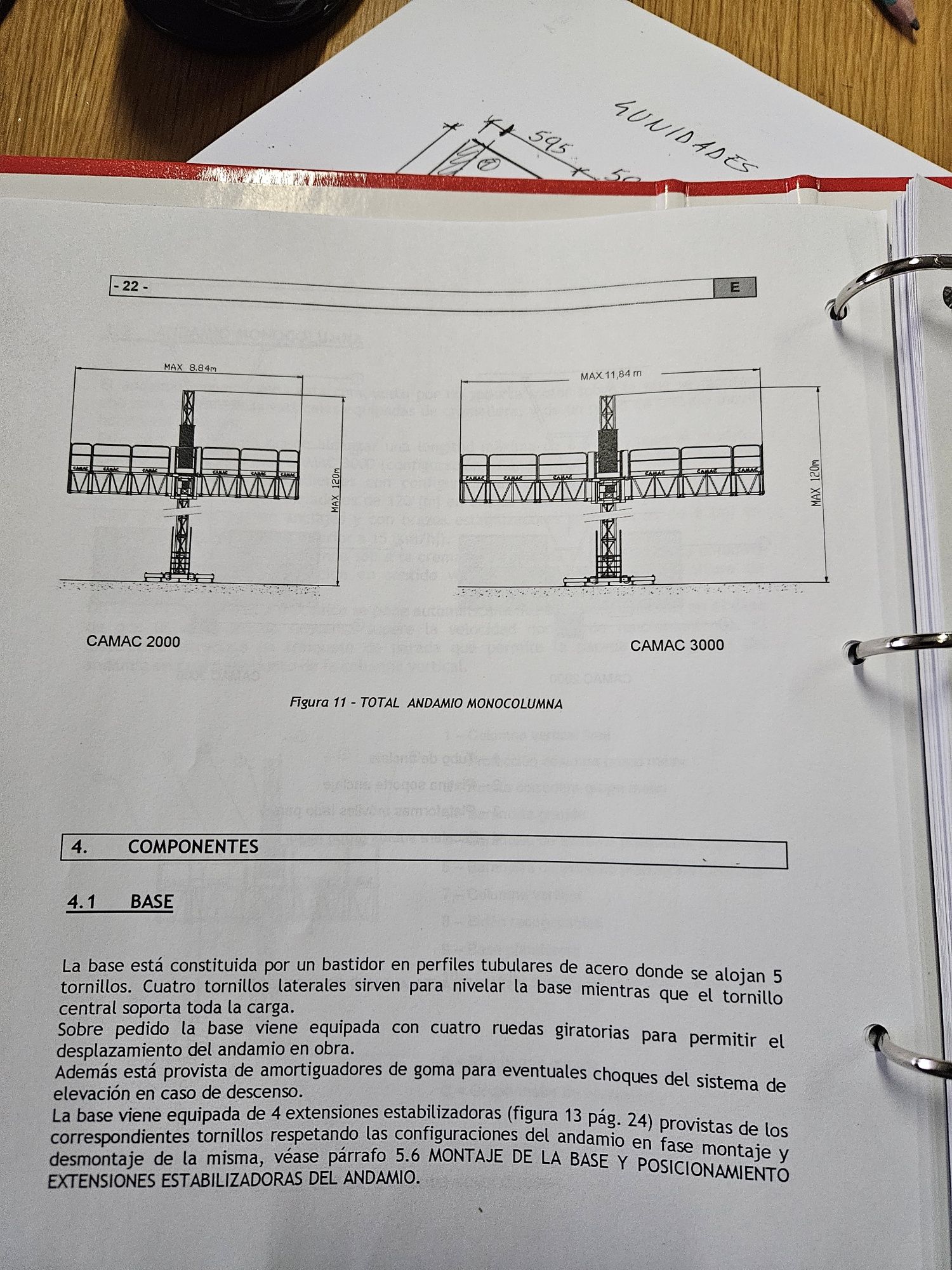 Plataforma elevatoria CAMAC
