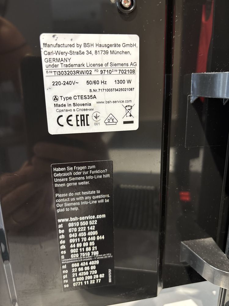Expres do kawy  Siemens EQ300 TF301E19