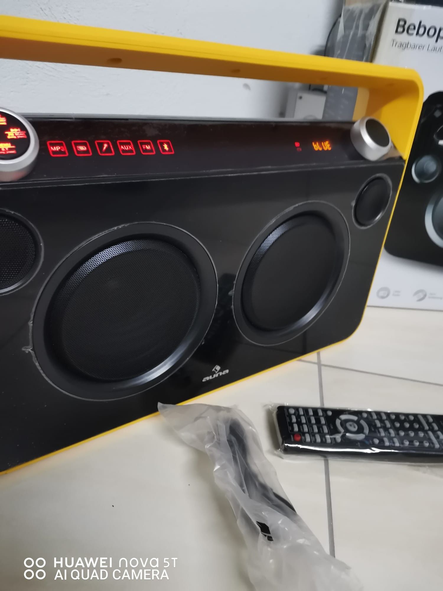 Boombox auna bebop usb/bluetooth radio jak nowy